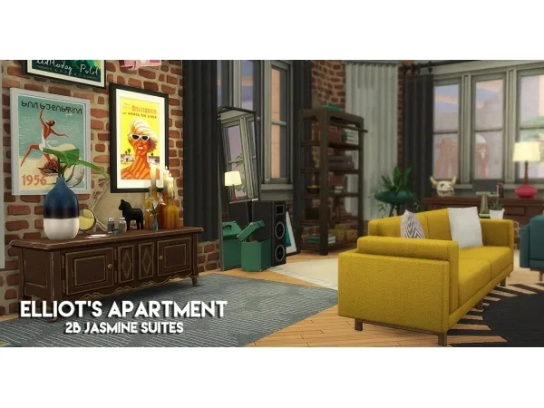 Maxis Match Elliots apartment - The Sims 4 Custom Content