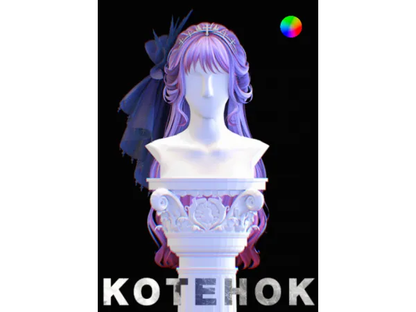 Alpha Nikki Hair 28 by kotehoksims - The Sims 4 Custom Content
