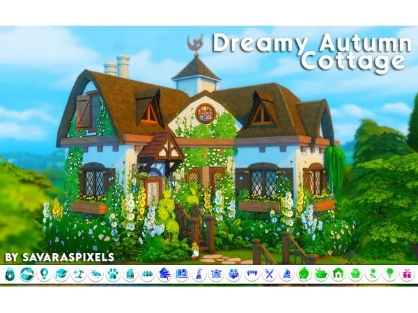 Maxis Match Dreamy Autumn Cottage - The Sims 4 Custom Content