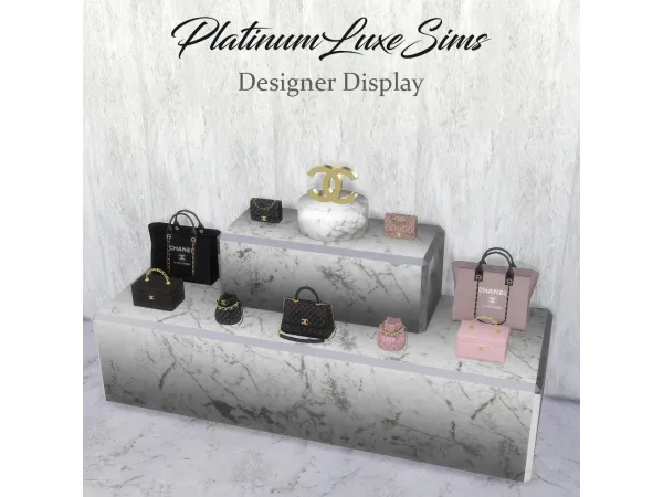 Alpha Designer Displays by PlatinumLuxeSims - The Sims 4 Custom Content