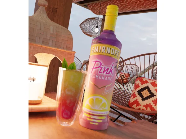 Alpha Smirnoff Pink Lemonade by simsfinds - The Sims 4 Custom Content