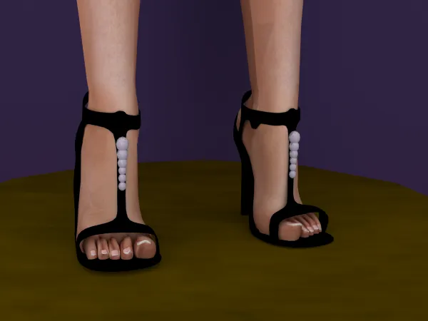 Alpha [Scarlett Bulckowisk] NOUVEAU Butterfly Collection Diamond Shoes - The Sims 4 Custom Content