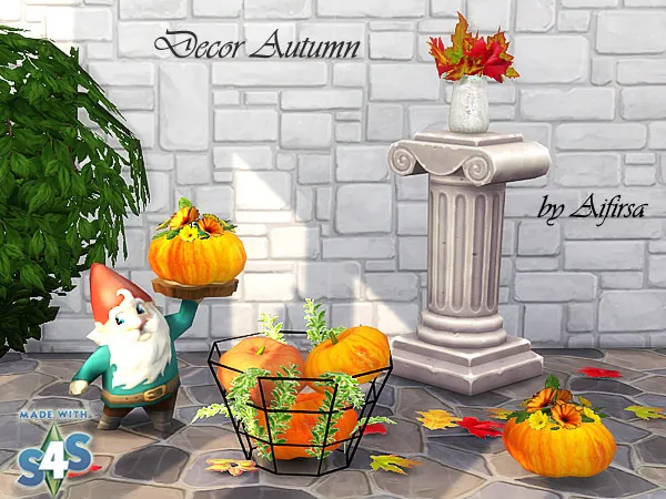Mix The Fall Decor Pack - The Sims 4 Custom Content