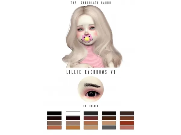 Alpha Lillie Eyebrows - The Sims 4 Custom Content