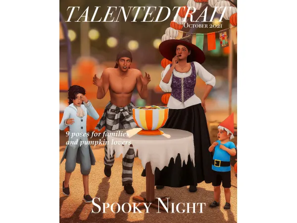 Mix [TT] Spooky Night by simsfinds - The Sims 4 Custom Content