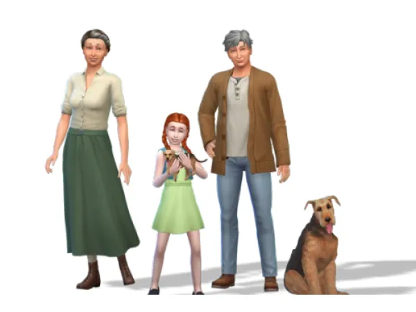 Maxis Match The Cuthberts Household Download No - The Sims 4 Custom Content