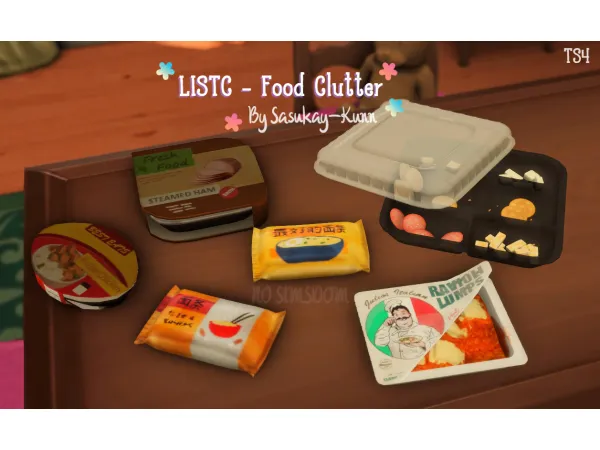 Maxis Match Food Clutter - The Sims 4 Custom Content
