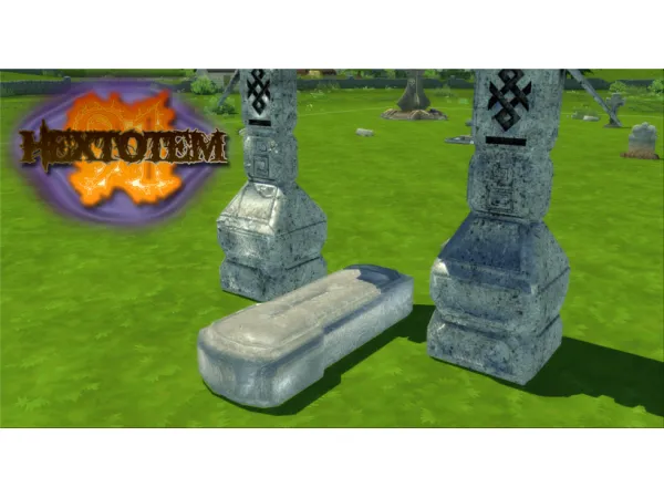 Maxis Match Stone Coffin by [Hex]Stone - The Sims 4 Custom Content