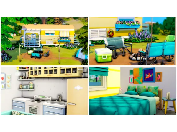 Maxis Match Casa Trailer - The Sims 4 Custom Content