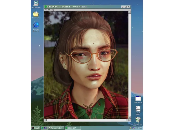 Mix DEFAULT NOSE SLIDER by MAGIC BOT - The Sims 4 Custom Content