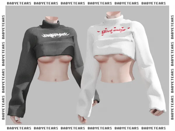 Alpha Horacek sweater - The Sims 4 Custom Content