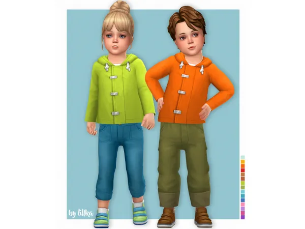 Maxis Match Luca Jacket for Toddler by Lillka - The Sims 4 Custom Content