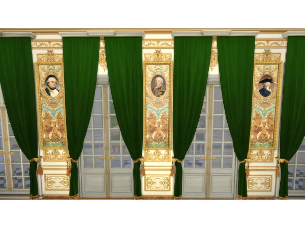 Alpha Hôtel de la Marine Admiral Portraits by TheMarbleMortal - The Sims 4 Custom Content