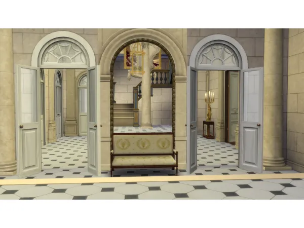 Mix Beauharnais Pack Part IX Hotel Beauharnais Parquet by TheMarbleMortal - The Sims 4 Custom Content