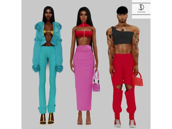 Alpha Jacquemus La Montagne by 3dsetsmuhari - The Sims 4 Custom Content