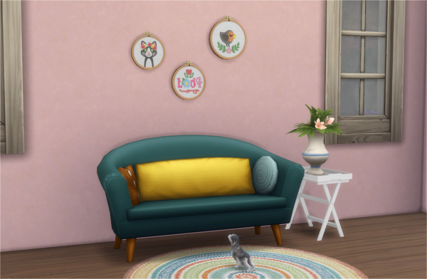 Maxis Match Madame Crumplebottoms Embroidery Paintings Separated by simsfinds - The Sims 4 Custom Content