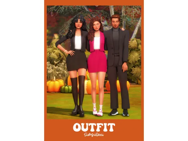 Maxis Match RECOLOR OUTFIT by Simsulani - The Sims 4 Custom Content