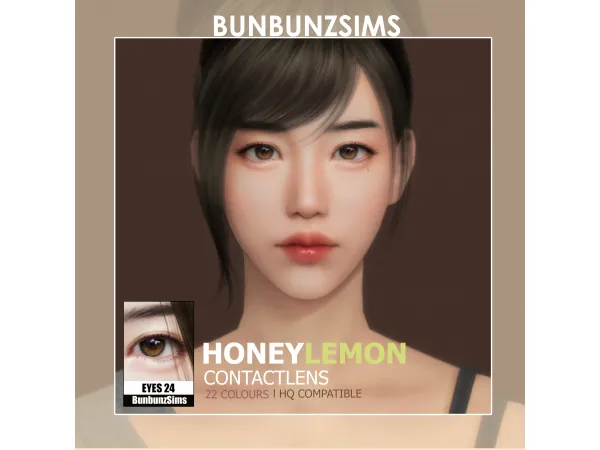 Honeylemon eyes ✿ 22 colors by BunbunzSims