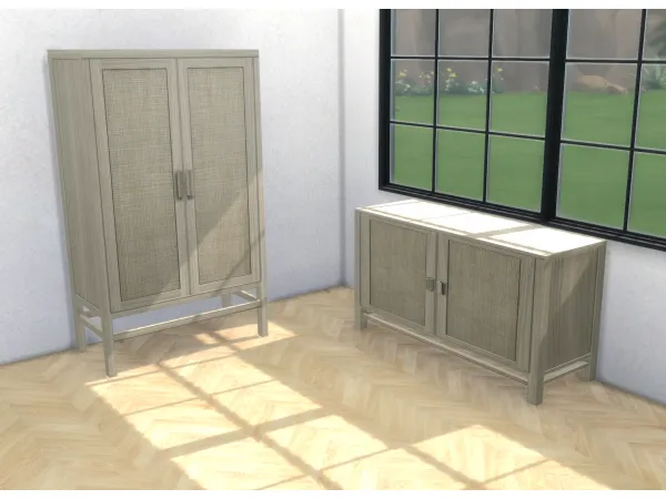 Alpha October Wardrobe and dresser sims by Nordica - The Sims 4 Custom Content