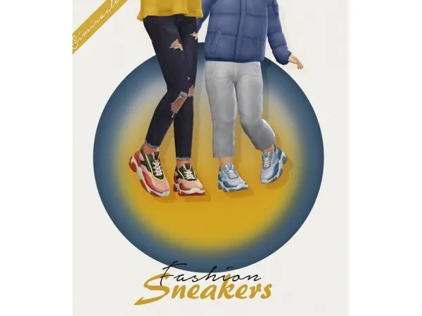 Maxis Match Fashion Sneakers - The Sims 4 Custom Content