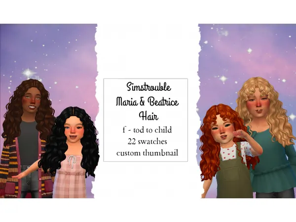 Maxis Match Simstrouble Hair Conversion Simmer by NekoChan - The Sims 4 Custom Content