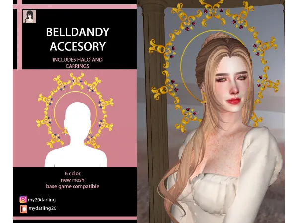 Alpha Belledandy accecory by mydarling20 - The Sims 4 Custom Content