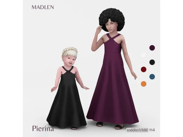 Maxis Match Pierina Dress by Madlen - The Sims 4 Custom Content