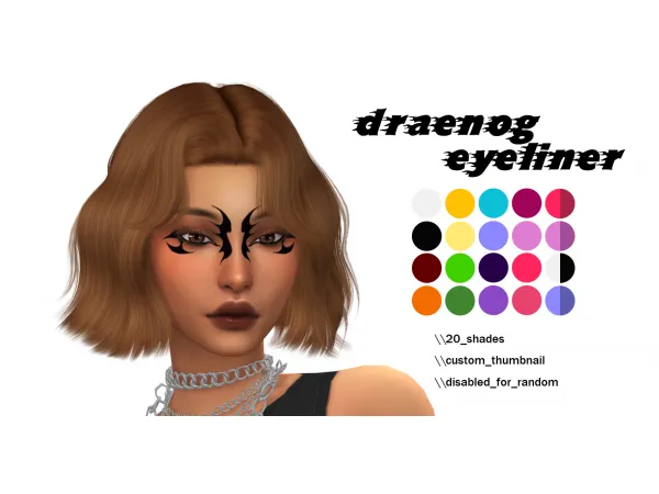 Maxis Match draenog eyeliner by disorganaized - The Sims 4 Custom Content