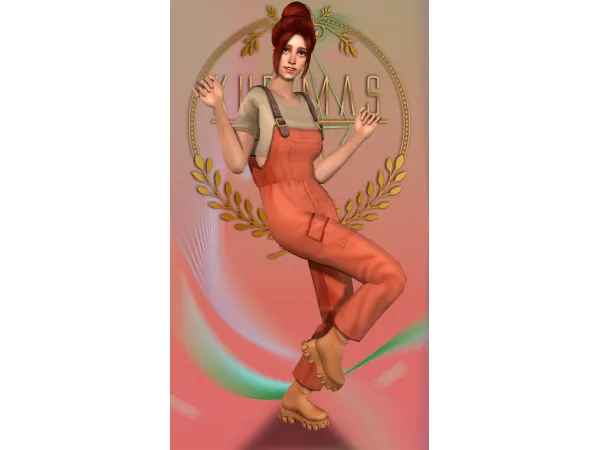 Kurimas 4t2 Eevee Overalls - The Sims 2 Custom Content