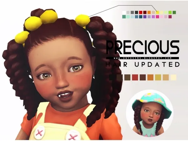 Maxis Match PRECIOUS HAIR TODDLER VERSION by simsfinds - The Sims 4 Custom Content