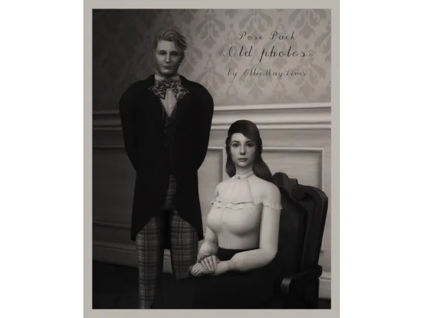 Mix Pose Pack Old photos - The Sims 4 Custom Content