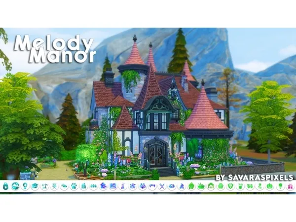 Maxis Match Melody Manor - The Sims 4 Custom Content