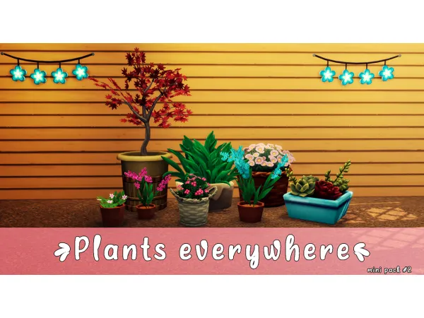 Maxis Match Plants everywhere mini pack2 by xSavannahx987 - The Sims 4 Custom Content