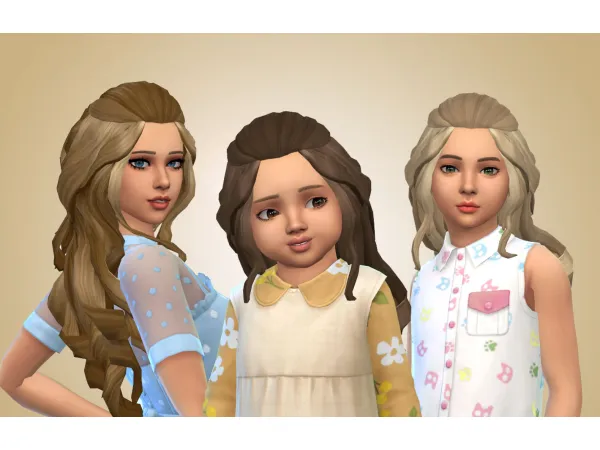 Maxis Match Romantic Hair UPDATE by Kiara Zurk - The Sims 4 Custom Content