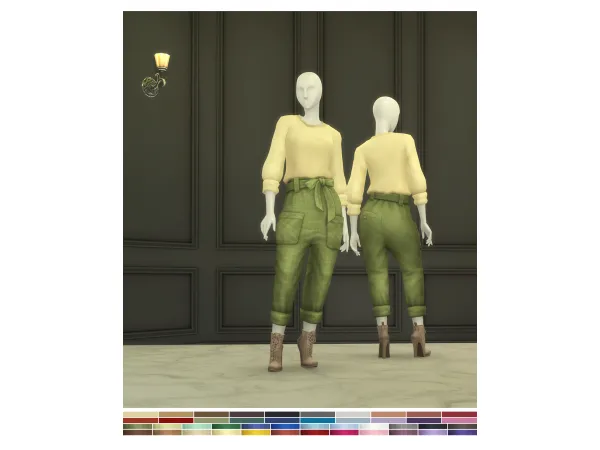 Maxis Match Le' Sweater Trousers (20 24 color) by simsfinds - The Sims 4 Custom Content