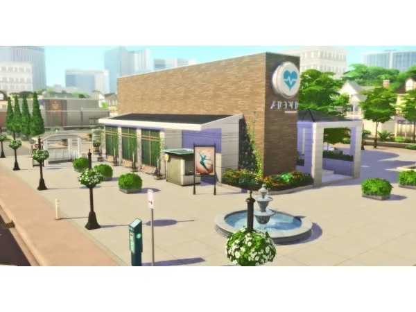 Maxis Match MCBETHS MEMORIAL HOSPITAL - The Sims 4 Custom Content