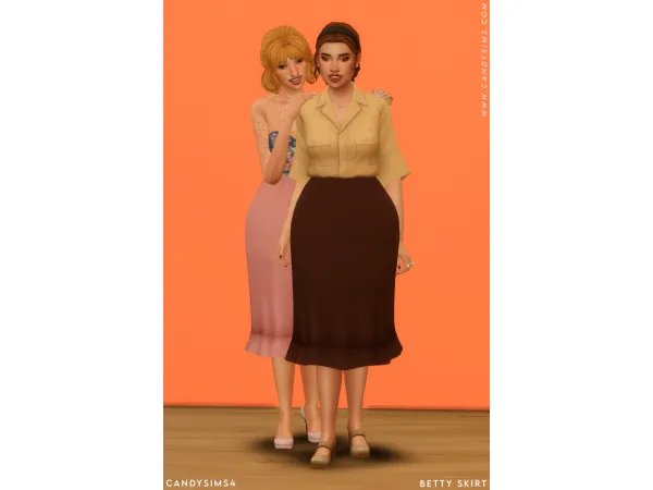 Maxis Match BETTY SKIRT - The Sims 4 Custom Content