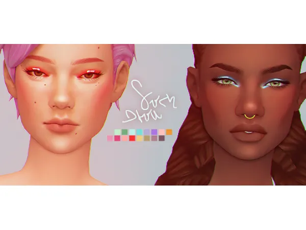 Maxis Match Soft Glow Eyeshadow - The Sims 4 Custom Content