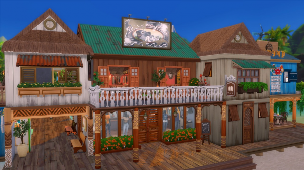 Maxis Match Port Sulani Sulanis Harbor NoCC by simsfinds - The Sims 4 Custom Content