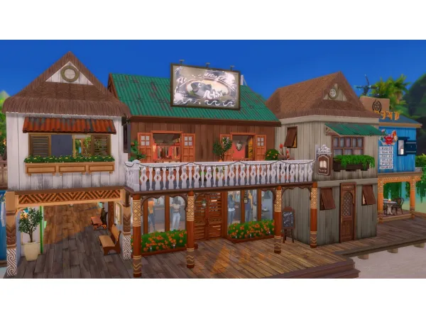Maxis Match Port Sulani Sulanis Harbor NoCC - The Sims 4 Custom Content
