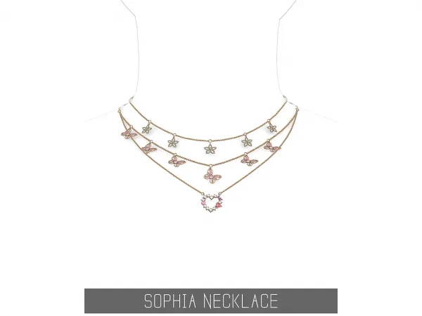 Alpha SOPHIA NECKLACE - The Sims 4 Custom Content
