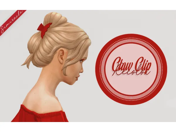Maxis Match Claw Clip Color Overlay - The Sims 4 Custom Content