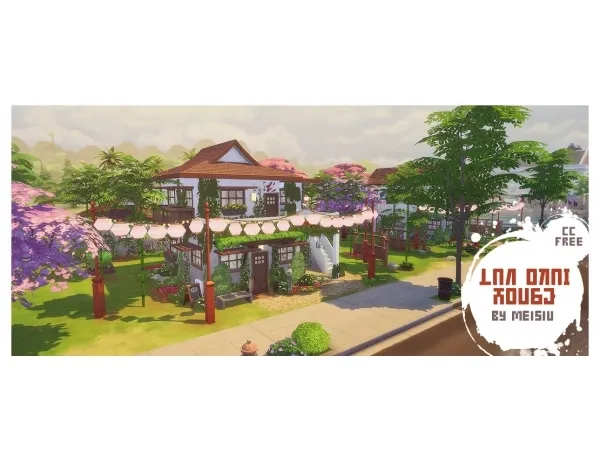 Maxis Match Lan Okai House Meisiu - The Sims 4 Custom Content