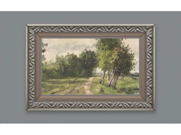 Maxis Match Vintage English Country Art II by SimPlistic - The Sims 4 Custom Content