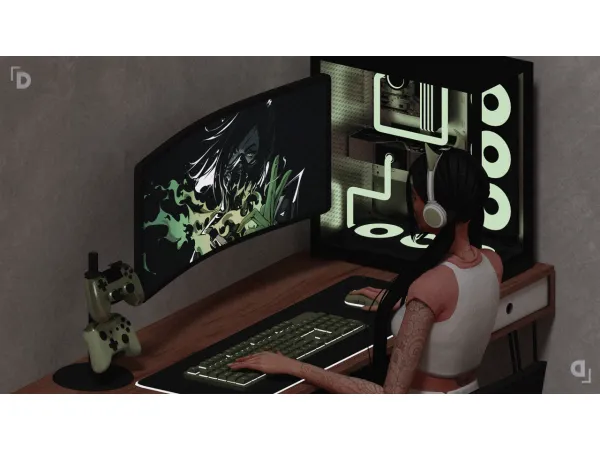 Mix viper gaming set - The Sims 4 Custom Content