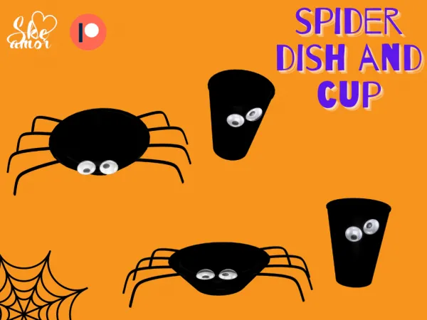 Maxis Match Spider Dish and Cup - The Sims 4 Custom Content