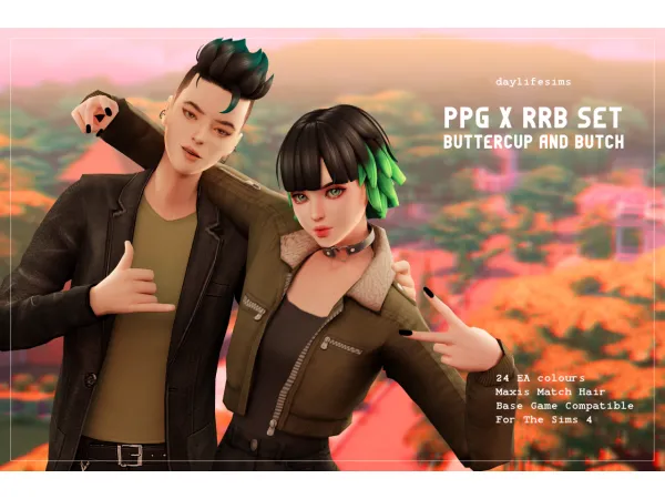 Maxis Match BUTTERCUP HAIR by daylifesims - The Sims 4 Custom Content