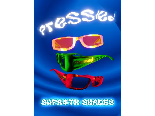 Alpha SUPERSTAR SHADES by PRESSED by Whoopssim - The Sims 4 Custom Content