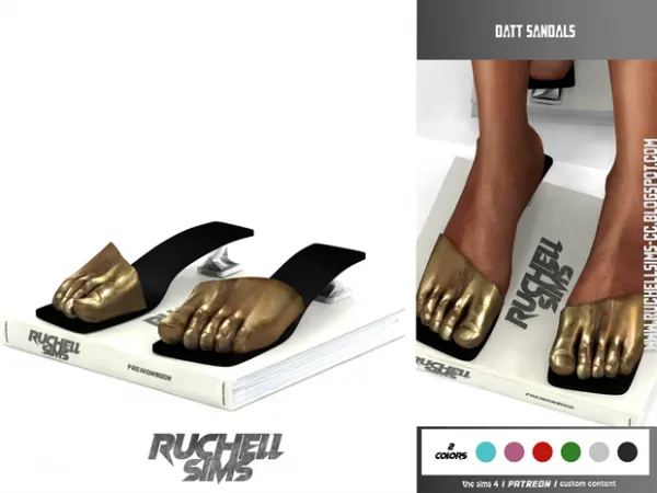 Alpha DATT SANDALS - The Sims 4 Custom Content