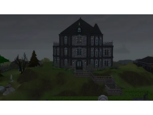 Maxis Match Haunted Victorian Mansion by stevo445 - The Sims 4 Custom Content